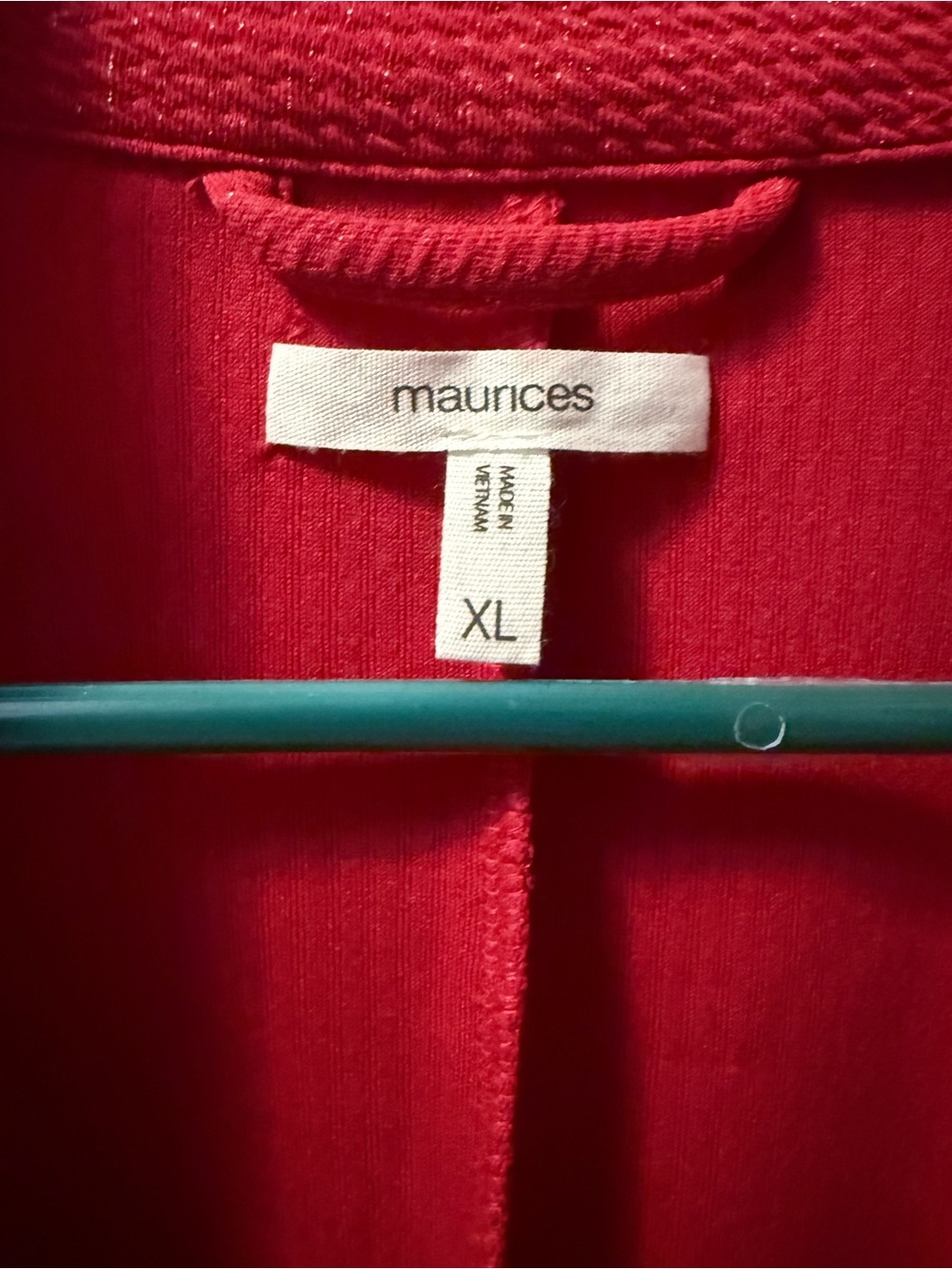 Maurices Red Sparkle Blazer - XL - Picture 3 of 4